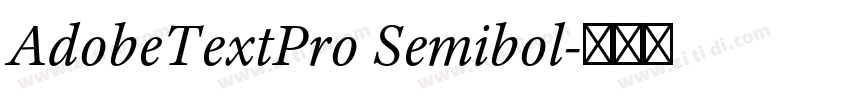 AdobeTextPro Semibol字体转换